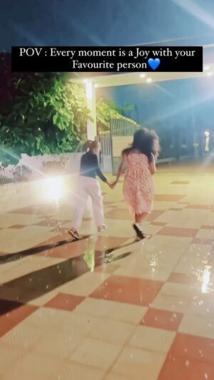 Anjana Srinivas Instagram - Anju akka💙✨
.
#aashikagowda #anjanasrinivas #unexpectedbonds