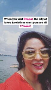 Ankita Shrivastav Instagram - Bhopal lakes are my true love now🫣😭❤️ #bhopal #lakes #pleasestop #