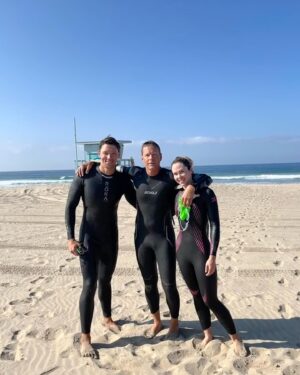 Anna Hutchison Instagram - Couldn’t have picked a more gorgeous day for our final training swim before the @malibutri this weekend ☀️ 🏊🏼‍♀️🚴🏼‍♀️🏃🏼‍♀️Thank you so much to everyone who has donated to  @childrensla ❤️