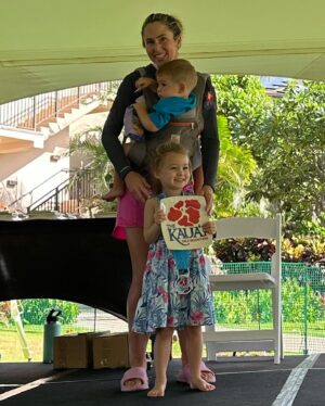 Anna Hutchison Instagram - I WON! 
But the magic thing is l, I felt like I had won even before my feet crossed the start line😝
Thanks to my lovely family for supporting my running journey🥰
Thank you Gaz @getrunning  for helping me achieve my goal and win my age group💪🏼
Thank you to the beautiful people of @thekauaimarathon for putting on such a beautiful event🌺
And thanks to the rain that fell during the toughest mile of the race🤣
