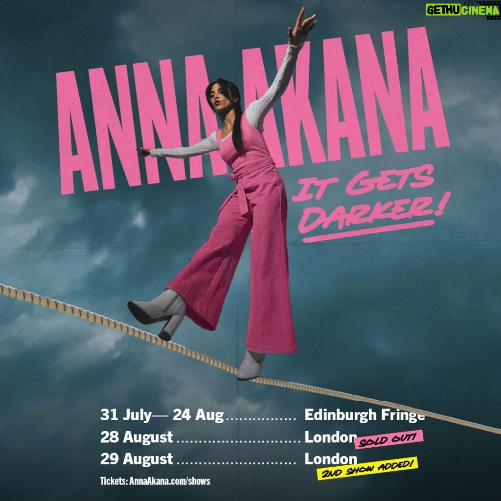 Anna Akana Instagram - London! We added a second show! ✨ tickets on sale now at AnnaAkana.com/shows