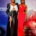 Anna Diop Instagram - Lagos! Oh my…❤️ Nanny was the opening film at this year’s AFFRIF ✨ An incredibleeee night. And on top of it - Nikyatu and this DRESS 🤤 Love ✨❤️