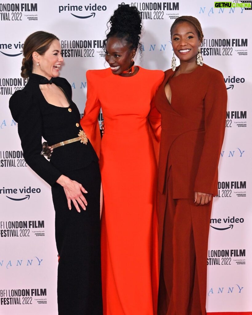 Anna Diop Instagram - Overwhelmed with gratitude for our BFI London Premiere 🤍✨ It was our most memorable (and emotional) screening to date. Thank you to the @britishfilminstitute for one of the most beautiful evenings we’ve had the honor of experiencing on this journey. Thank you to the sold out theatre of 1500 guests. It took our breath away as we walked onto the stage to present the film 🥹 An incredible night ✨