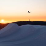 Anna Gasser Instagram - Worth getting up at 4am to get a chance to hit this beauty for a couple times 🧡thanks @burtonsnowboards @burtonaustralianz for making it possible 📸 @clemensmillauer @leica_camera_austria