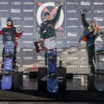 Anna Gasser Instagram - Thanks Laax 💫🥉Such an awesome week with great people and great snowboarding . Happy to stand on the podium again , even more happy I landed the run I wanted 🙏 congrats @_juliamarino 🥇👸 and @annika.overtomorrow 🥈👸