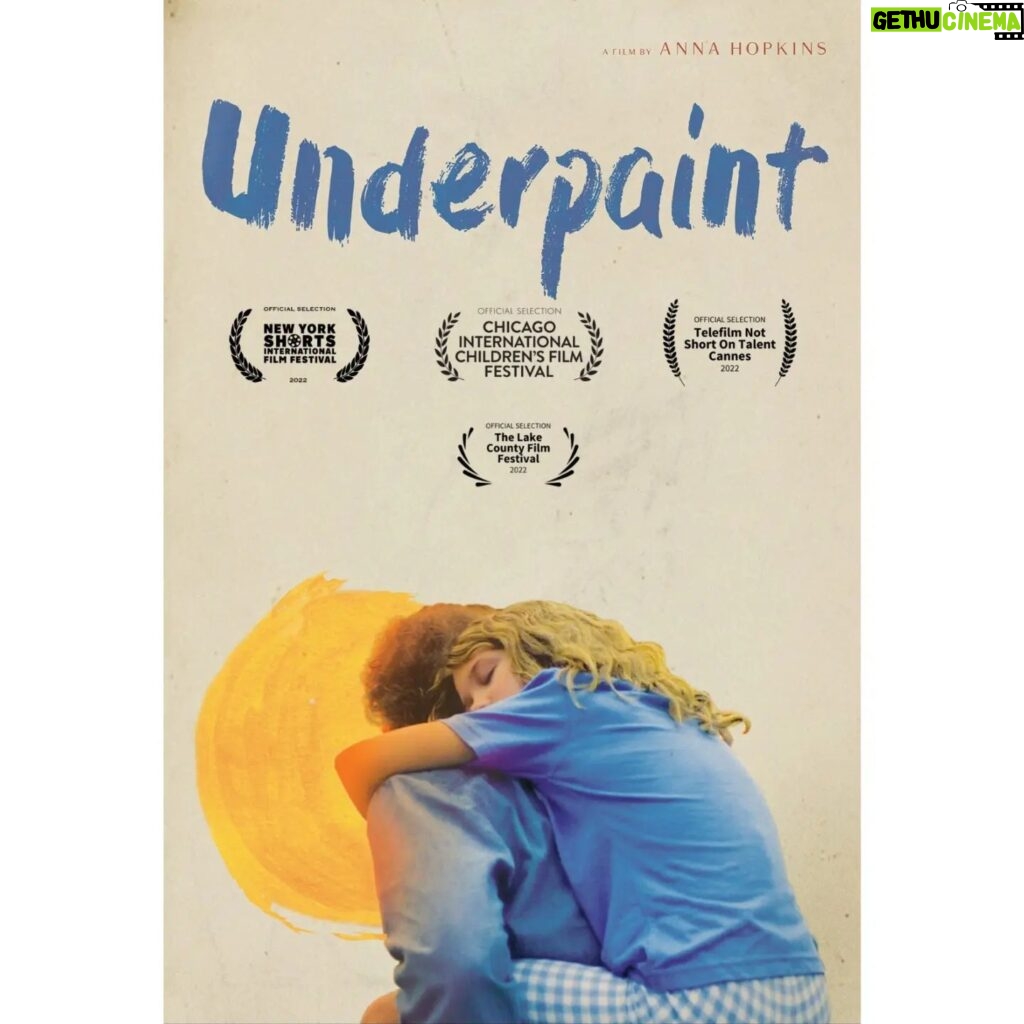 Anna Hopkins Instagram - So very excited to begin sharing my short film this fall. Underpaint will premiere at New York Shorts International Film Festival Oct 21st at the @cinemavillage in Greenwich Village, and then will head to the Academy qualifying 39th Chicago International Children's Festival (CICFF) at @facetschicago! After that will be right outside Chicago to play ahead of Jackie Torrens' new documentary at the Lake County Film Festival. 🖤 This beautiful poster by @dylan_haleying