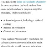 Anna Konkle Instagram - Michael Gee wrote this incredible piece for Harvard Business Review (I donno, some college in Boston?!?) describing arguments made in the case of reparations: “Why We Need Reparations for Black Americans,” from the Brookings Institute From Here to Equality, by William Darity and A. Kristen Mullen “What Is Owed,” New York Times Magazine essay by Nikole Hannah-Jones “The Case for Reparations,” The Atlantic essay by Ta-Nehisi Coates Google it. Click on it. Read it. Take action by going to link in my bio which will bring you to ACLU site with instructions on emailing your house rep in support of HR 40. Which is apparently stalled but Aclu is still calling upon us to push it forward. And then we do more.