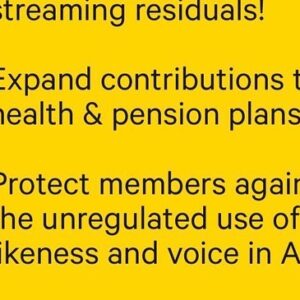 Anna Konkle Instagram - If the actors abandon the techies (ie the behind the scenes writers) one more time!!!! 

(Sag-aftra members: vote yes to the unions strike authorization by June 5th. But just like, go do it now so you don’t forget)