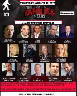 Anna Kulinova Instagram - Looking forward for tomorrow- Thursday, August 18th 2022 a feature film 💥 I played a role in, @thefamiliesfeud 💫 is screening at the Nyack International Film Festival 🌟at Hotel Nyack on closing night of the festival at 9pm. It’s a campy “Goodfellas” meets “Deliverance” meets “Finding Bigfoot” spoof comedy. 🤣🔫The cast includes but isn’t limited to @real_johnfiore @tonydarrow3 @artie_pasqualecr @louisvanaria @officialjosephdonofrio @william_demeo_ @actorbrucesoscia @christopher_serrone @alsapienza @realfedericocastelluccio and many more…Directed by the brilliant @thefamiliesfeud 🌟
For tickets click on the link below! 🎟 🎟 PLEASE SHARE! 
www.FilmFreeway.com/Nyackfilmfestival
Cant wait to make you laugh 😂😎 
#filmpremiere #redcarpet #celebs #sopranos #goodfellas #thefamiliesfeud #darkcomedy #actorslife #fame #nyackfilmfestival #nyackfilmfestival2022