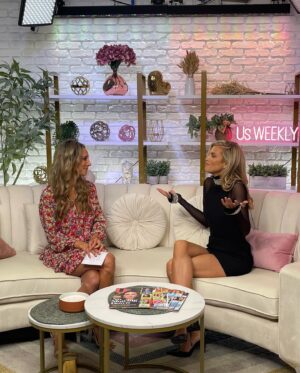 AnnaLynne McCord Instagram - Chatting with @christina_garibaldi and  @usweekly about my new film @conditionofreturn (Dress 👗: @cinqasept )
