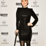 Anna Paquin Instagram - @abitoflightfilm is available NOW in select theaters, VOD and the usual places you find your digital content. Thank you @quiverdistribution for believing in this oh so tiny passion project of ours and bringing it to audiences. And a rare glam night/date night made possible by some super talented folks and some pretty clothes. 🖤🖤🖤🖤🖤 Make-up @makeupbylucas Hair @dolohair Dress @lovenookie Cane @fashionablecanes