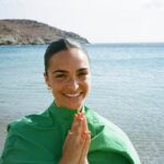 Anna Shaffer Instagram - summer in @sezane #sezane 💚