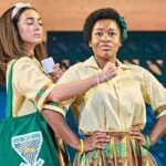 Anna Shaffer Instagram - It’s giving…I’m in actual love with these women! 1986 called and it really said SLEEVES 🤩. Thank you @jjbioh @mons_about @chescmood @jesschase19 for the gift of this role. I can’t believe we are now OPEN, I am so proud of US. This show is unique. It’s so fun and playful and devastating, it shows blackness in all of its complexity and joyfullness. And THE COSTUMES. Come onnnn. Come and see our show! It’s really bonkers and really good! 🎟️ link in bio 🎟️ #SchoolGirlsOrTheAfricanMeanGirlsPlay @lyrichammersmith