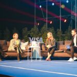 Anna Veith Instagram - about yesterday… Talking about women in business and sports was really cool. Thanks to @visa and @fifteenseconds.co for having me. And very welcome @laura_stigger to Team Visa 💙 #experience #roadtoparis #women #business #sport #visa