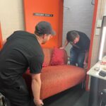 Annabel Crabb Instagram - Just perfecting my pre show meditation backstage @canberratheatrecentre (usually involves sitting lotus on a sofa) and suddenly the sofa needs to go because @felicityward needs it for her SET for her 8pm show at the same venue! If you’re coming to see me, or even if you’re not, stick around for @felicityward cause I saw her the other day in Adelaide and she is RIDICULOUSLY funny. Also the sofa is KWALITY 😂 @canberracomedy