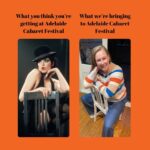 Annabel Crabb Instagram - Soooo…. @leigh_sales and I are doing a ONE NIGHT ONLY @chat10looks3 special show in Adelaide for @thatsmsgaytoyou’s glorious @adelaidecabaret festival … it’s next Thursday at the Festival Theatre annnndddd … Sales has been taking SINGING LESSONS and has rehearsed a SONG with Virginia which TBH even I have to admit is pretty 🔥 and we have a RANGE of compelling guests … honestly come along but you get an idea what I’m working with when you see what I got when I suggested Sales pose like Sally Bowles in Cabaret and I ended up with …. Ummm… what is the vibe … Erotic Bert and Ernie? Would welcome your feedback… but definitely come to the show …. 🤪