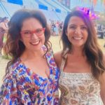 Annabel Crabb Instagram - This is my beautiful friend Eran Svigos - artist, raconteur, inventor of the aerosol cocktail, shoe fetishist, jewellery designer and co founder of @palasjewellery… She has been gone longer now, I realised today, than I knew her. But while she lived, she was possibly the MOST alive person I’ve ever known. And she leaves a sparkly trail of jewels and art behind. And her beautiful family (sister Anna, pictured next) and Dad John and Mum Esther, have for the last 16 years passed Eran’s generosity forward by funding a Fringe award in her name for the best solo visual arts show in Fringe. I was so proud to be able to be there today and present it, wearing some old and new Palas fingerbling. And thrilled to open the envelope and find the award went to @samkissajukian - like Eran, a multitalented wonder who makes - apart from comedy about bipolar, which makes me love him even more - giant wonderful paintings that I KNOW Eran would have loved. Everything I see of his I think my own late brother @jamescrabb12 would have loved, too. Heart full. Eran: you are missed and very single day and you would be CARVING UP this @adlfringe ❤️