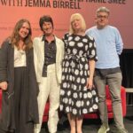 Annabel Crabb Instagram - Sat in on the MOST fascinating @sydwritersfest session yesterday on translation, featuring some true megafauna of the international translating scene: @jenniferlcroft (American who translates from Polish, Ukrainian and Argentine Spanish; she won the International Man Booker in 2018, y’all) Daniel Hahn, UK, who translates from Portuguese, Spanish and French, is currently writing a book about how translators convert Shakespeare into all the different languages, and his book “Catching Fire: A Translation Diary” is something I shall buy immediately, so compelling and hilarious was his description of his translation method, which is that he likes to do a rough translation on his FIRST READ of a book, yielding something “incredibly quick and very, very bad” and then he sets about fixing it. Ie he destroys the book and then rebuilds it. This description clearly freaked out Australia’s own translation superstar @stephanie.smee - whose translations of The Rome Zoo and Hannelore Cayre’s The Godmother are favourites of mine. She visibly tensed at the description, obviously much more of a get-each-bit-perfect-before-you-move-on type operator. So interesting to hear about the different techniques plus all the different ways they came to their translation languages. @jenniferlcroft for instance, growing up in Oklahoma, taught herself Russian because she had “nothing else to do”. Later, in Iowa, she was at university studying translation and the Russian teachers disappeared so she converted to Polish. Daniel Hahn is super comfortable writing in his translation languages but feels awkward speaking them. Stephanie talked a bit about her forthcoming translation of Marie-Helene Lafon’s The Son’s Story and said of the writer “She makes me breathe differently when I read her.” So beautiful. @jemmabirrell did a wonderful job of allowing us all to glimpse this magical world of translation, the tender care these writers take with the words of others, and the fierce advocacy they do for non Anglophone writers, round the clock. SUCH a cool session.