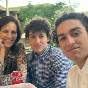 Annabeth Gish Instagram - My worlds and my hearts. Proud and privileged to be their mom. HMD 🤗 thanks to @donutshoppeproductions for making me one 2x :)