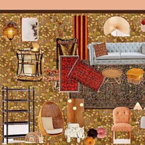 Annaleigh Ashford Instagram - My dressing room was made dreamy by the brilliant Heather as @sundaysupperclubcreative ❤️ She made it magical and found me some nice cheery wallpaper with gilly flowers and daisies. Thank you @jennifertaylorhome for our fabulous poufs. We wore them out puzzling and playing ❤️