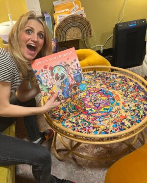 Annaleigh Ashford Instagram - Puzzle dump 🧩 
We have done a lot of puzzling this year. On stage and off. @sweeneytoddbway