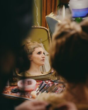 Annaleigh Ashford Instagram - My dressing room was made dreamy by the brilliant Heather as @sundaysupperclubcreative ❤️ She made it magical and found me some nice cheery wallpaper with gilly flowers and daisies. Thank you @jennifertaylorhome for our fabulous poufs. We wore them out puzzling and playing ❤️