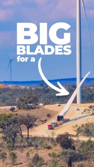 Annastacia Palaszczuk Instagram - These turbine blades are being installed at MacIntyre Wind Farm, to help generate power for up to 700,000 homes. #windfarm #windenergy #renewableenergy♻️