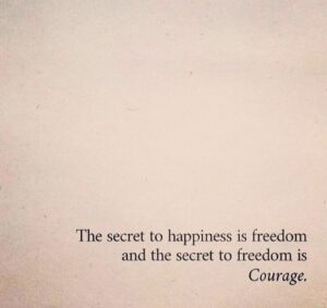 Anne-Krystel Goyer Instagram - Courage & Freedom