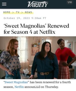 Anneliese Judge Instagram - a little over a dozen Netflix original series have streamed for more than 3 seasons. 

the numerous ways you all supported our show, writers, and actors during the strike is just incredibly humbling. all i can say is thank you, thank you for loving our show. thank you for giving me the opportunity to do what i love…with these people i love…for another season.