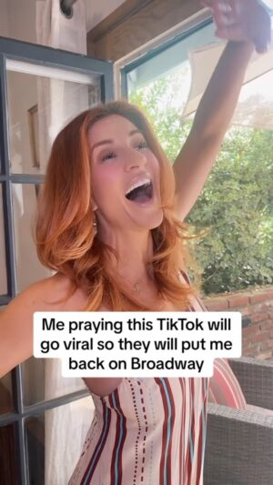 Anneliese van der Pol Instagram - It did… it went viral 😌 #broadway #trending #funny