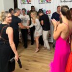 Anneliese van der Pol Instagram - Thanks for having these Big Name Bitches @atxfestival … more to come… @thepodco @thechristycarlsonromano Pink dress- @estilo_austin