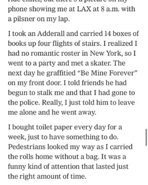 Annie Hamilton Instagram - Wrote something for the NYTimes’ “episode” series— Big thanks to @stellabugbee for asking me, and to Jim Windolf, who thoughtfully and masterfully edited it. To read the full thing not just my out of order shaky screenshots- the link is in my bio 🦇 @nytimes