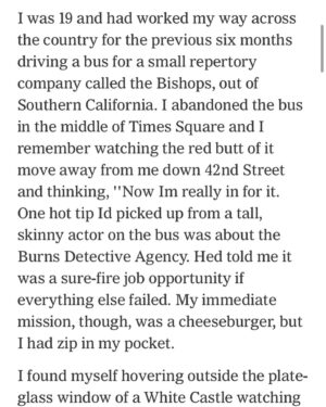 Annie Hamilton Instagram - “My First Year in New York; 1963” a piece Sam Shepard wrote for the times in 2000

@thisisbenyounger sent it to me it the first year I moved back to NY 3 years ago; I think about it all the time. The last paragraph is pure music mwah