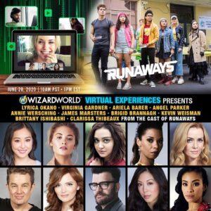 Annie Wersching Instagram - Wizard World Virtual Experiences is bringing Marvel's Runaways to the virtual screen on Sunday, June 28th! 
Free @marvelsrunaways q&a panel and then you can purchase video chats and recorded videos and autographs! We might as well make this fun! I can do videos as your favorite characters maybe? 🤣 Momma Salvatore can leave you a message! 😉 Or Renee Walker, Tess, Emma Whitmore or any of the rest! 🤗 Or yes....just good ole fashioned ME. 🤣

This event starts at 10am PT / 1pm ET.  Let’s have some much needed fun!!! 😘

Link for info and  tickets in bio!
