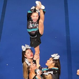 Anniston Price Instagram - This is our first year cheering, and we have absolutely LOVED it! Cheer is another way of performing, but it takes performance to another level.  We are thankful for our gym @therockathleticsptc and the awesome opportunities we have been given this year. And don't worry...we have some other types of performances coming out soon! 😉