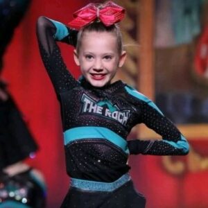 Anniston Price Instagram - This is our first year cheering, and we have absolutely LOVED it! Cheer is another way of performing, but it takes performance to another level.  We are thankful for our gym @therockathleticsptc and the awesome opportunities we have been given this year. And don't worry...we have some other types of performances coming out soon! 😉