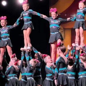 Anniston Price Instagram - This is our first year cheering, and we have absolutely LOVED it! Cheer is another way of performing, but it takes performance to another level.  We are thankful for our gym @therockathleticsptc and the awesome opportunities we have been given this year. And don't worry...we have some other types of performances coming out soon! 😉