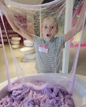 Anniston Price Instagram - Thank you so much @sloomooinstitute Atlanta for inviting us to your Grand Opening! We had the BEST time!!! #somuchslime #bestslime #sloomooinstitute
