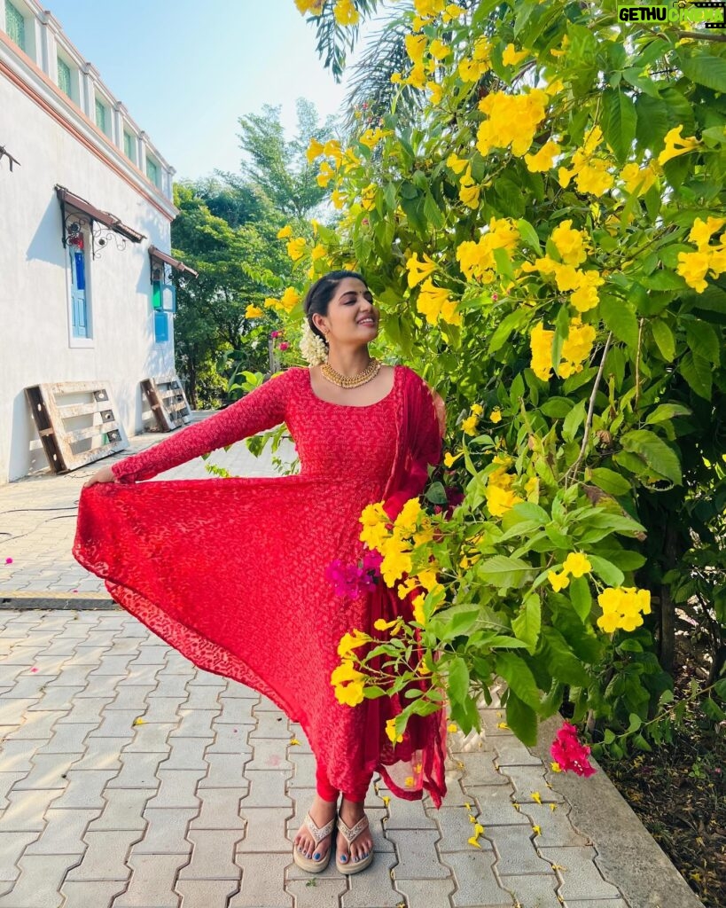 Anshita Akbarsha Instagram - Smile 🧿🤍 👗 @sajis_fashion #smile #traditional #churidar #love #bepositive #beloved