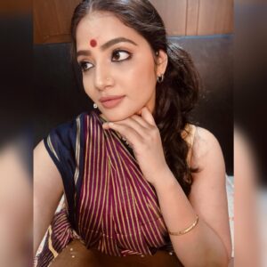 Anshita Akbarsha Instagram - Muthal Mariyathai 🤍🧿 
#cwc  #cwc5 #cookuwithcomali 
#radha #muthalmariyathai #acting #happy #smile #behappy #bepositive