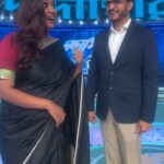 Antara Mitra Instagram - BTS #Dadagiri ….. guess what are we talking about .. Me & @souravganguly !! Let me know in the comments Saree by - @priyankaraajiv Jewellery by - @vanijewels_byvaidehi Styled by - @style_by_hetaljogi Assistant by - @khushboopeshwani_12 @akansh_02_12