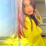 Antara Mitra Instagram - Brighter than my own future !! That was the colour of Sunday afternoon gig ! Outfit by - @labelsunantamadaan Styled by - @style_by_hetaljogi