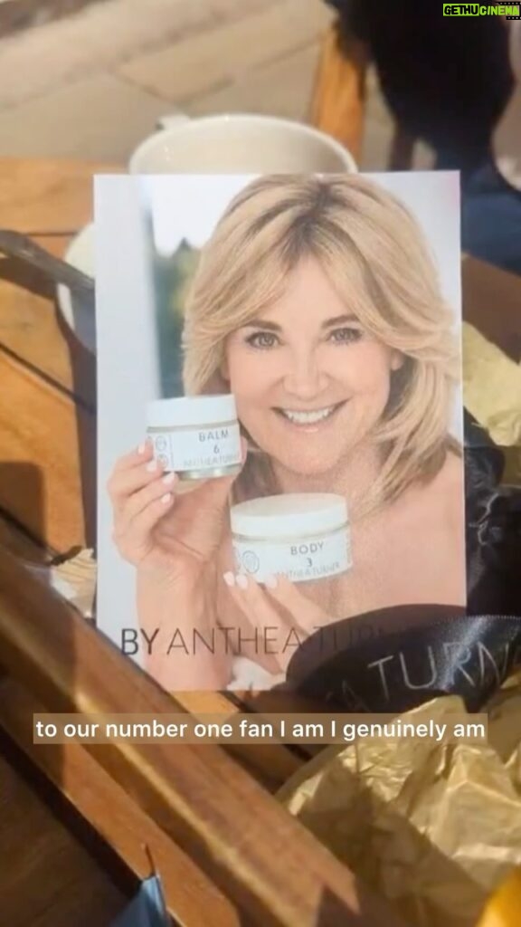 Anthea Turner Instagram - Wishing @kategarraway the happiest of birthdays and so pleased she loved mine and Vickie’s BALM 6 and BODY 3 gift 🫶 It’s a one pot wonder of multiple uses; Cleanser Moisturiser Hair mask Lip Balm Eyelash & Eyebrow Balm Cuticle Balm BODY 3 is a pot of whipped body butter that softens Feet - Body - Hands The smell she raves about is; Lemongrass Rosemary & Vanilla 🫶🏼 This was a tricky milestone for Kate, her first birthday without Derek and our love goes out to her and anyone else missing a loved one on their birthday 🩷 You can order BALM 6 & BODY 3 via - www.antheaturner.com/shop