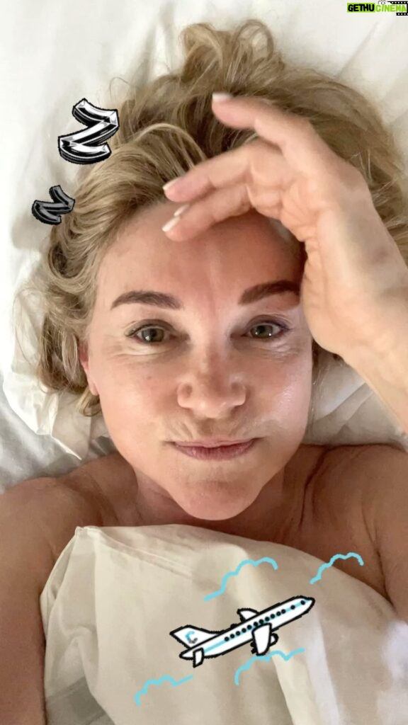 Anthea Turner Instagram - A 12 Hour Deep Sleep!! 💤 Have so many pictures to show you of our trip to The Galapagos 🐢 But coffee and the washing machine are calling me now 🤗 PS Let’s shoot everything lying on our backs - 10 years younger in an instant ! 🤣🤣🤣 @ecoventura_galapagos @abercrombiekent