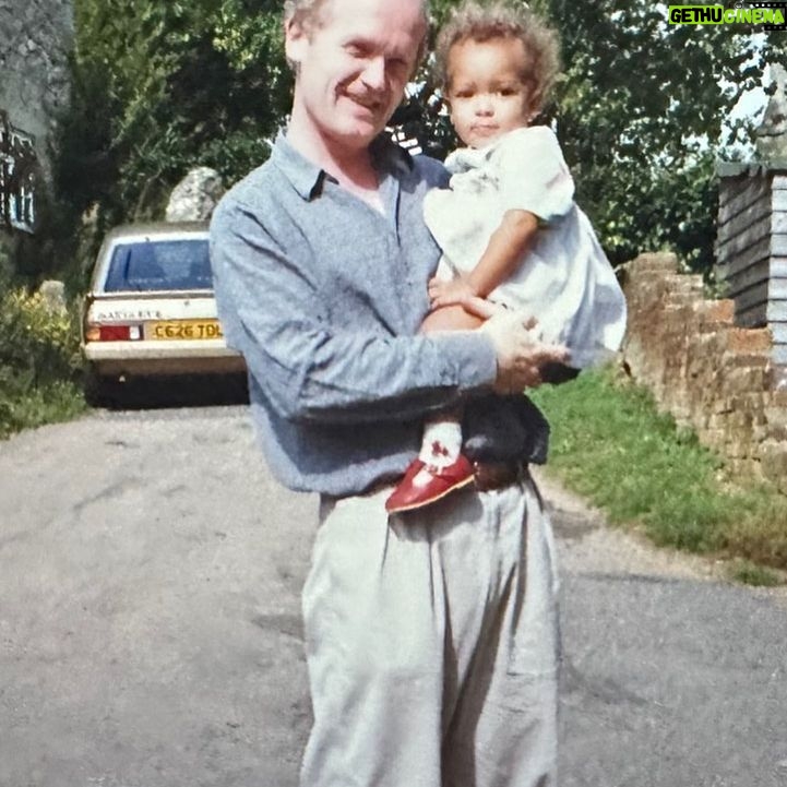 Antonia Thomas Instagram - Dad. Here’s the two of us at our most stylish. 😎 Extremely grateful for this guy. Happy Father’s Day. ❤️