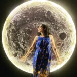 Anubha Sourya Sarangi Instagram – Over the moon and under its spell! 

#LunarLove

📸 @manoj.m_173
