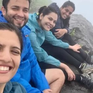 Anuja Sathe Instagram - DUKE Ki naak ke neeche se nikal liye👃
DUKE’s NOSE Trek 🫶🫶
#trekking #hiking #monsoon #friendslikefamily 
@ankita_parad @wanderingapu @alhadsapre