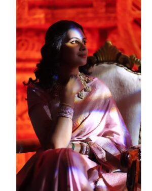 Anusha Hegde Instagram - ⭐️⭐️⭐️⭐️⭐️⭐️
Saree: @levishasarees 
Pc: @s.a_arun_ 
Jewellery: @new_ideas_fashions