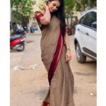 Anusha Hegde Instagram – ⭐️⭐️⭐️⭐️⭐️⭐️
Saree: @vriksham_saree_ 
Blouse: @oshinanil
Pc: @03_dinesh_kumar_05