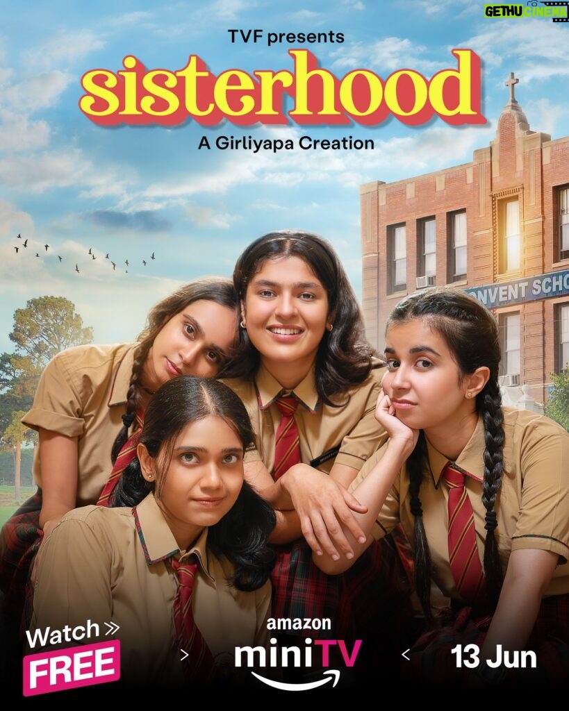 Anvesha Vij Instagram - Iss school gang ki dosti sirf friendship nahi... SISTERHOOD hai 🫂 #Sisterhood trailer releasing tomorrow 📚 stay tuned ❤️ @amazonminitv @Girliyapa @arunabhkumar @nayana_shyam @anuyeah @areyohdeva @sehraab13 @baidasskhushbu @swastizen @koshyvijay @shreyansh.pandey @chaitanya_k9 @bhagyashreelimaye @nitspits @_ninosaur #Sisterhood #SisterhoodOnAmazonminiTV #AmazonminiTV #ComingSoon